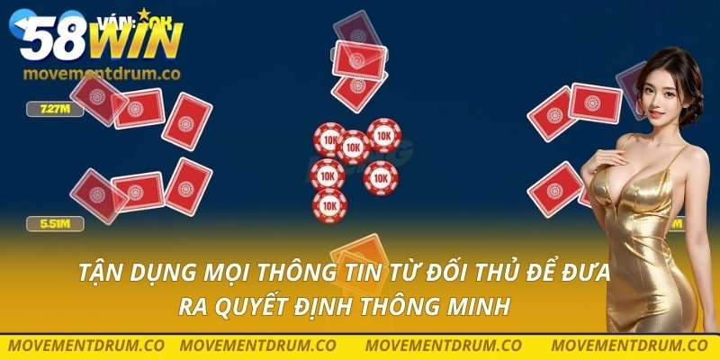 Tận dụng mọi thông tin từ đối thủ để đưa ra quyết định thông minh